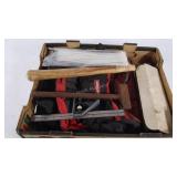 Mixed lot, zip ties, ruler, hammer, muffler and
