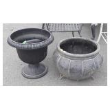 Plastic flower pot, and one Water Hose Pot for