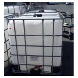 225 Gallon poly dispenser tank with Cage pallet