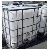 225 Gallon poly dispenser tank with Cage pallet