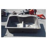 Brown Kitchen Sink, carbon fiber made 33" wide