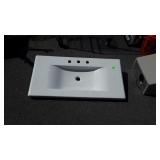 Laufen Vanity sink, shallow bowl design, 38.5"