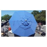 Blue Outdoor Umbrella missing piwer pole section