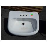 Ceramic Vanity Sink, 23" wide