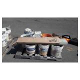 Ceramic Tile Lot, 8 buckets plus other, misc.