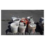 Ceramic Tile Lot, 7 buckets plus bucket of