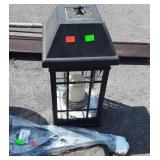 Big Lantern Electric candle light, new 24" Scroll