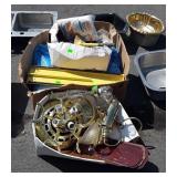 Misc Hardware box lot Group, parts to Ceiling fan