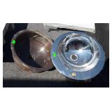 Two Vanity or bar type sinks. Stainless 18",