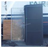 Misc lot, includes window pane 31x75". 4x4ft