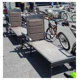 Pair of nice Outdoor Chaise lounges. Aluminum