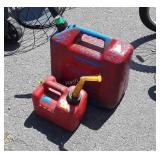 2 Gas cans, 2&5 Gallon