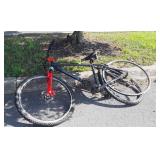 BCA sc29 bicycle back tire is off of the wheel,