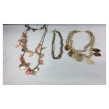 Three beaded necklaces