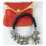 Beaded charm bracelet