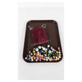 Bag of marbles, includes shooters