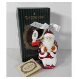 Waterford holiday ornament, Polish glass Santa,