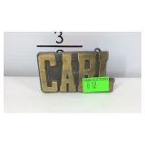 Carl Made In USA belt buckle