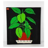 Botanical screen print, 20" x 22"