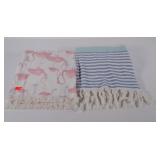Two cotton beach towels