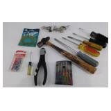 Miscellaneous tools; hammer, screwdrivers, pliers