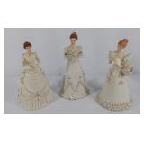Group of three Lenox Ivory Classic Christmas