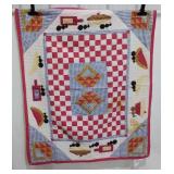 Small quilt, picnic theme approximately 46"x56"