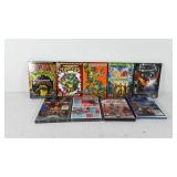 Nine DVDs/Blu-rays, includes Disney Pixar Cars 2,