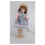Danbury Mint porcelain collector doll, with tag,