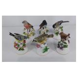 Group of six porcelain bells by The Franklin Mint