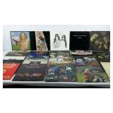 Classic rock vinyl record album group, includes
