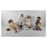 Porcelain dolls, includes Franklin Heirloom