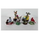 Bird figurines, includes Lenox Christmas