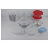 Pyrex and Lovenware glass casserole baking