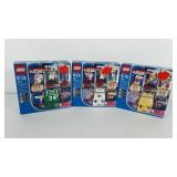 Legos, three unopened boxes of NBA collectors