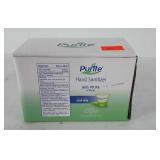 Box of purite hand sanitizer