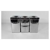 Lincoln BeautyWare canister set, minor wear as