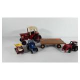 Toys, includes ERTL flatbed trailer,