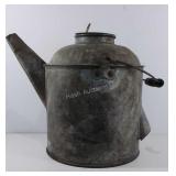 Galvanized metal Pennsylvania Railroad oil can,