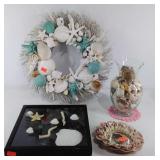 Seashell Decor, wreath, mirror and more