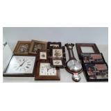 Wall art, clocks, small paintings, frame and