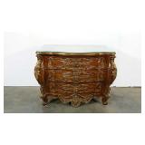 Bombay style dresser, 3 drawers, carved drawer