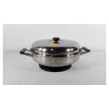 Cookware, electric skillet with lid, works
