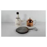 Kitchenwares, includes hot chocolate pot, tea