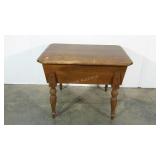 End table, Brandt of Hagerstown, MD, harvest tone