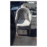 3 plastic Outdoor chairs