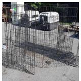 Folding wire Pet cage, ten 24" wide panels 4ft