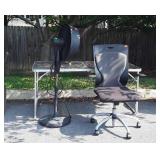 3pc lot, floor fan, Office Desk Chair,
