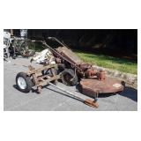 Old Gravely with Circle Mower deck, and