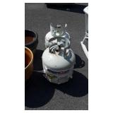 Two Propane tanks while not full each with a good